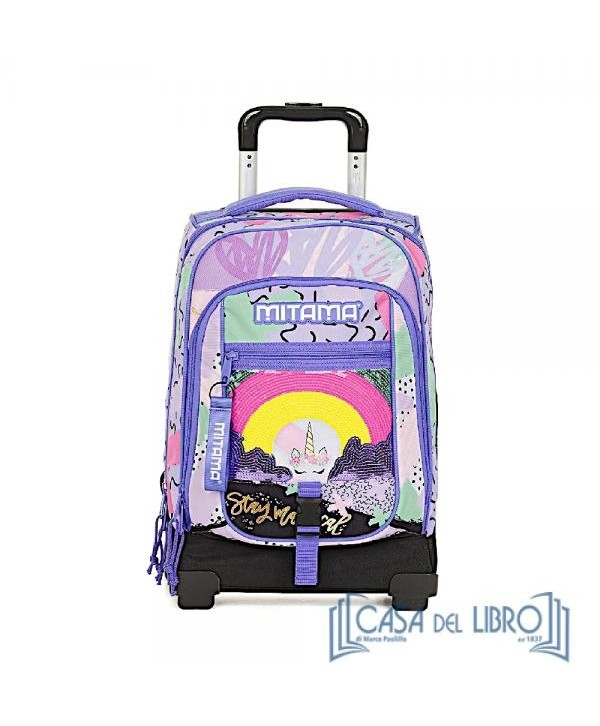 Zaino Trolley New Dr. Mitama Girl UNICORNO - Trolley Scuola bambina