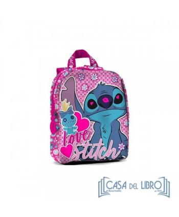 ZAINO ASILO STITCH ROSA...