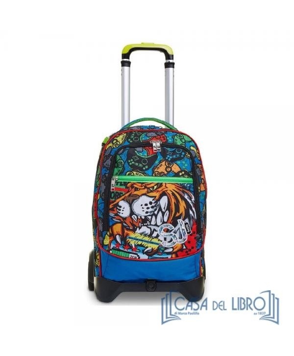 ZAINO TROLLEY JACK 2WD SJ GANG BOY ANIMALI FANTASY 2021/22 (TIGRE) (Cod.  2C2002179-426)