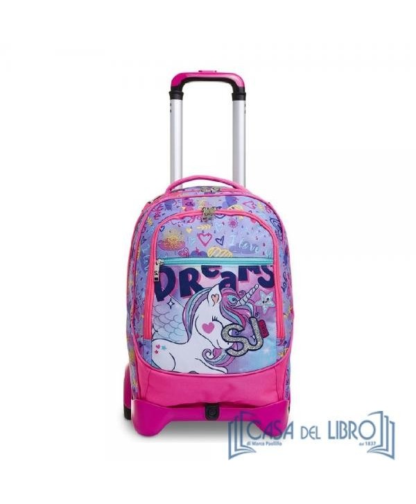 ZAINO TROLLEY JACK 2WD SJ GANG GIRL ANIMALI UNICORNO (Cod. 2C2002152-382)